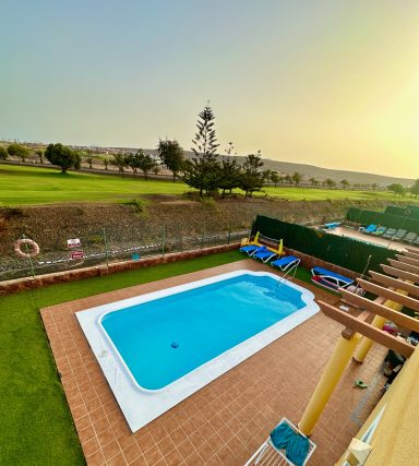 Ariel view of the private pool